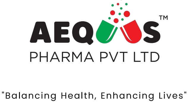 aequus pahrma logo with tag